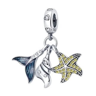 Starfish Mermaid Tail Charm