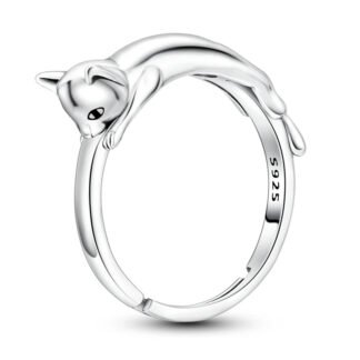 Cat Silver Ring