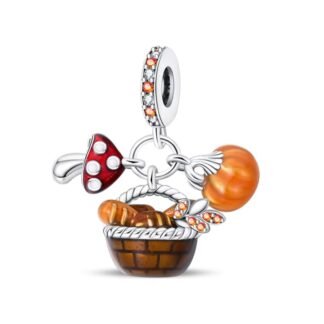 Autumn Picnic Mushroom Charm