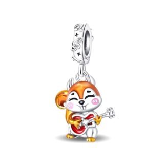 Squirrel playing Guitar Charm