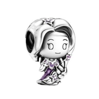 Silver Purple Chibi Rapunzel Tangled Disney Charm