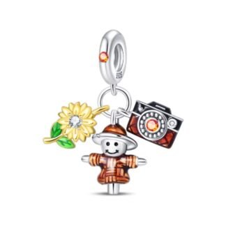 Scarecrow Sunflower Charm