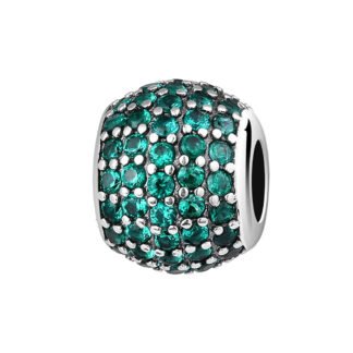 Geometric Emerald Green Turtle Shell Charm