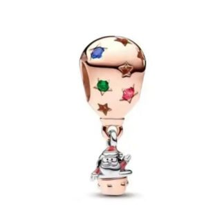 Santa Hot Air Balloon Charm
