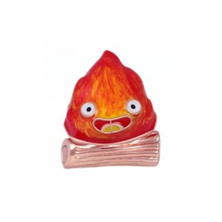 Orange Cartoon Campfire Charm