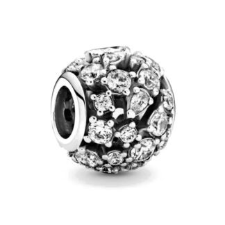 Simple Black and Silver Gem Arrangement Charm
