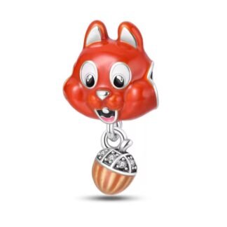 Squirrel Acorn Autumn Charm