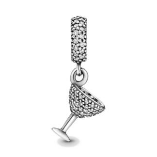 Silver Cocktail Martini Glass Drink Party Club Charm