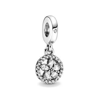 Flower in Circle Charm
