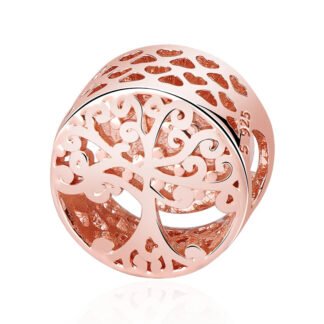 Rose Gold Tree of Life Complex Charm