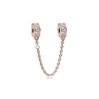Modern Rose Gold Chain Charm