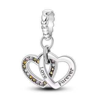 Crystal Hearts Charm