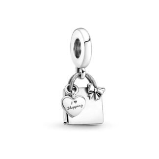 I LOVE SHOPPING Padlock Charm
