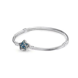 Blue Crystal Star Charm Bracelet