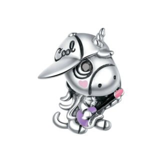 Cool Unicorn Pony Musician Charm