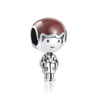 Brunette Boy Person Charm