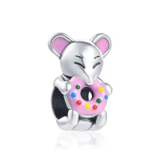 Mouse and Sprinkled Donut Charm