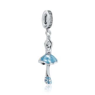 Blue Ballerina Dancer Charm