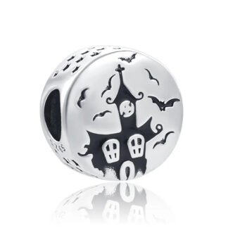 Halloween Haunted House Bats Charm