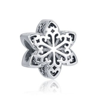 Silver Snowflake Charm