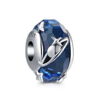 Blue Crystal Outerspace Planets Charm