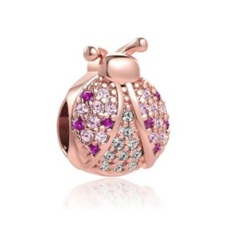 Rose Gold Luxury Lady Bug Charm