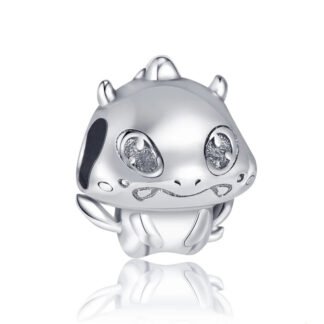 Silver Baby Mythical Dragon Charm