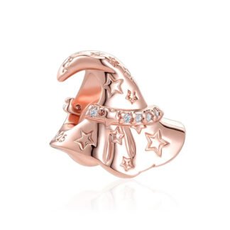 Rose Gold Magic Wizard Hat Charm