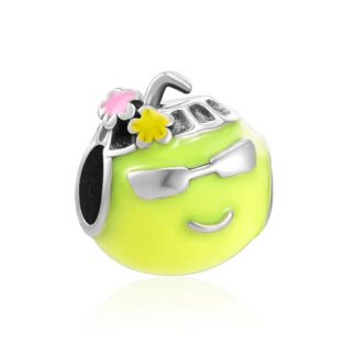 Lime Green Head with Sunglasses Charm