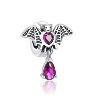 Magenta Bat Charm