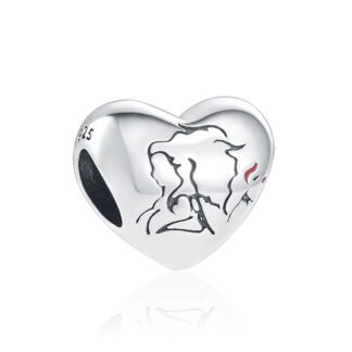 Heart Woman Engraving Charm