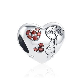 Pregnant Person Expecting Heart Charm