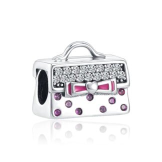 Purse Pink Gems Short Charm