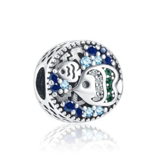 2 Angelfish Blue Gems Charm