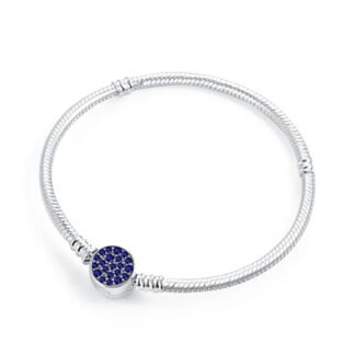 Blue Crystal Charm Bracelet