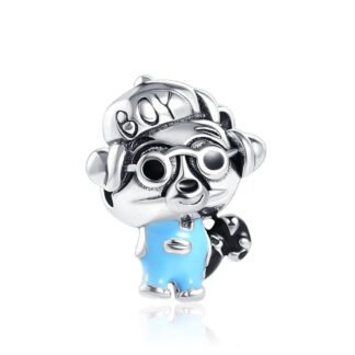 Boy Dog Blue Outfit Charm