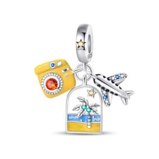 Airplane Camera Travel Charm