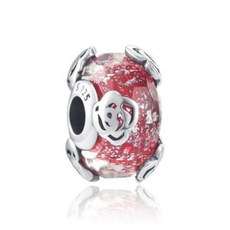 Flora Rose Red Gel Charm