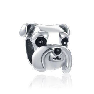 Friendly Pug Dog Head Charm
