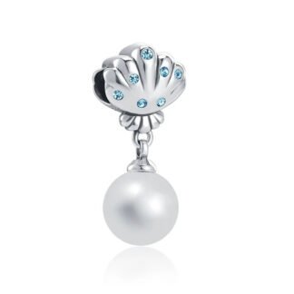 Pearl Shell Blue Gems Charm