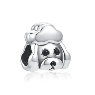 Poodle Head Big Eyes Charm