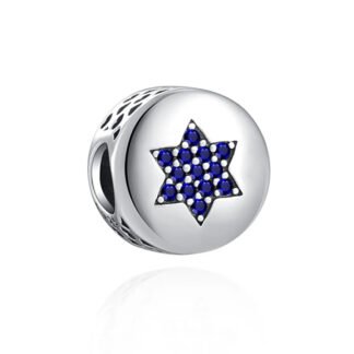 Hexagram Blue Gems Charm