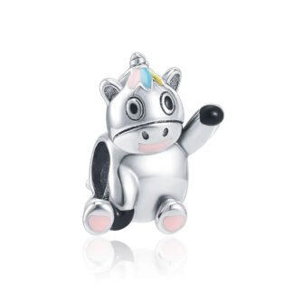 Greeting Disturbing Unicorn Charm