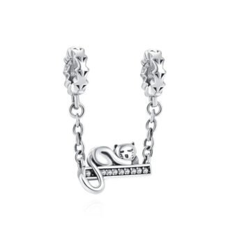 Cat on A Swing Charm