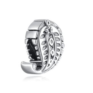 Detailed Adorned Leaf Charm