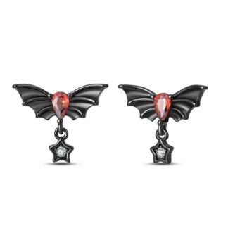 Bat Silver Stud Earrings