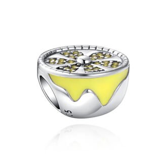 Half a Yellow Lemon Charm