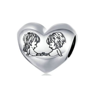 Human Connection Heart Charm
