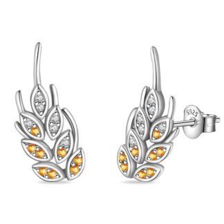 Wheat Silver Stud Earrings