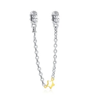 Golden Star on a Chain Charm